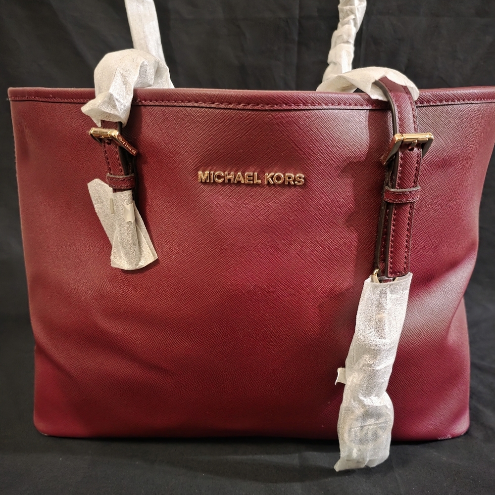 Michael Kors Burgundy Shoulder Bag